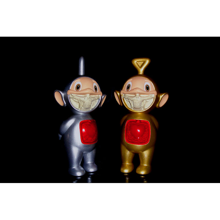 Telegrinnies Platinum and Gold by Ron English