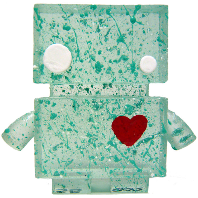 Jelly Bot - Blue Splatter by Jelly Empire (Selina Briggs)