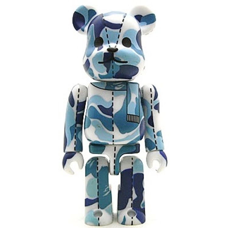 Bape Play Be@rbrick - Blue Camo by BAPE (A Bathing Ape)