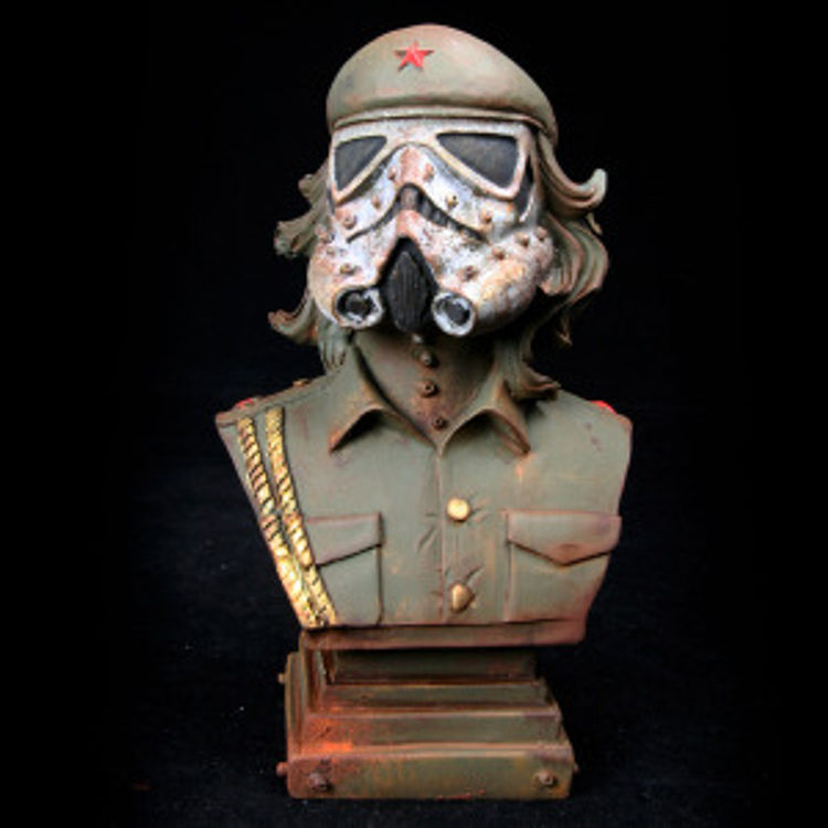 Military Che Trooper Bust (White Mask) by DrilOne