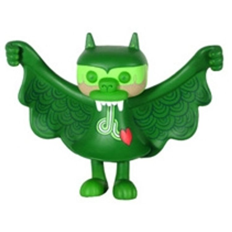 Green Fig Belly Sleeping Steven the Bat by Bwana Spoons