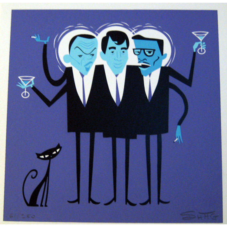 3 Hipsters by Shag (Josh Agle)