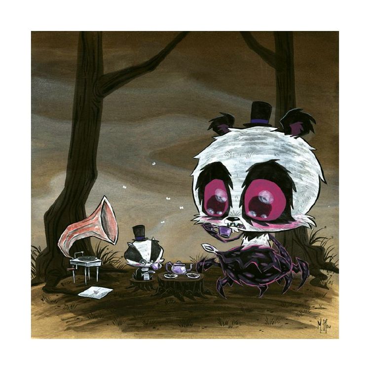 Crabby Bear Tea Time by Martin Hsu