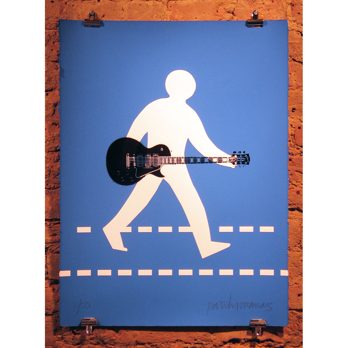 man with gibson les paul