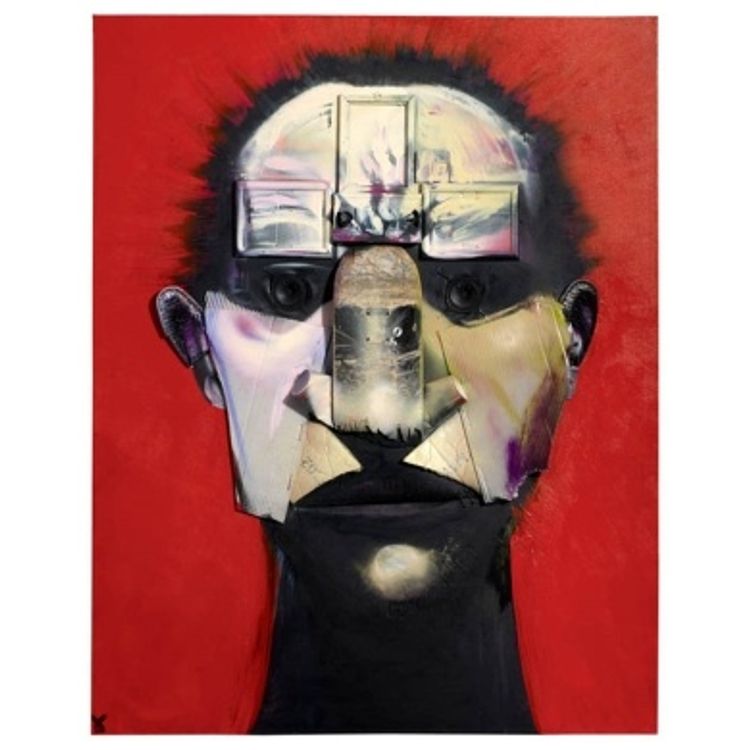 Self Portrait - Red by Adam Neate
