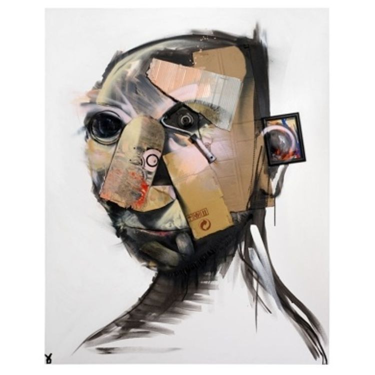 Self Portrait - White by Adam Neate
