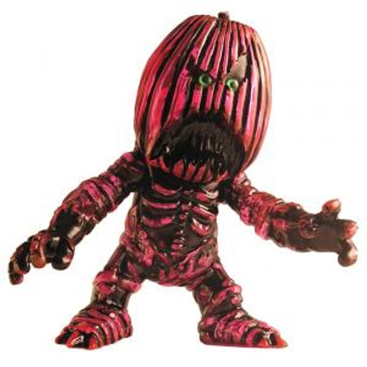 Screaming Pumpkin Skull Zombi - Pink by Vinyl Junkies