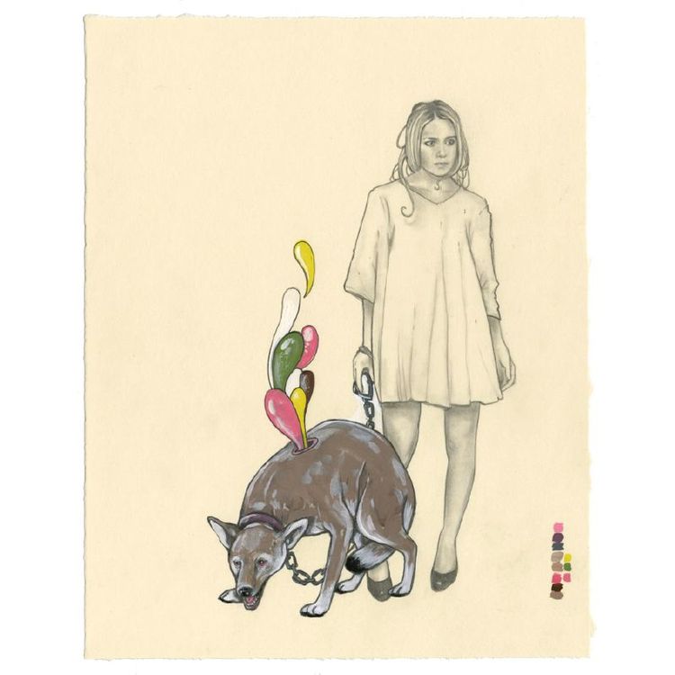 Seque #82 (Olsen Twin with Dog) by Steve Seeley