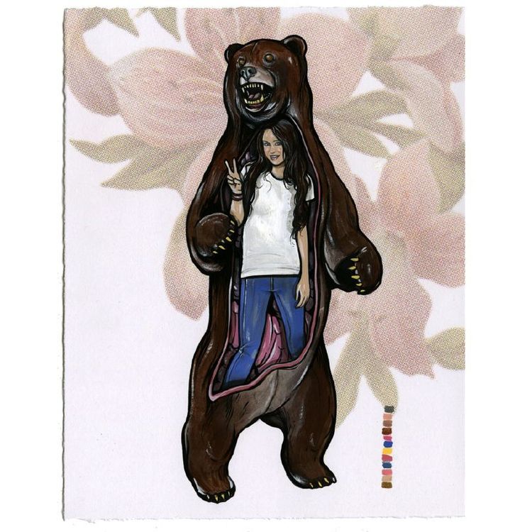 Seque #101 (Bear Interior with Miley Cyrus) by Steve Seeley