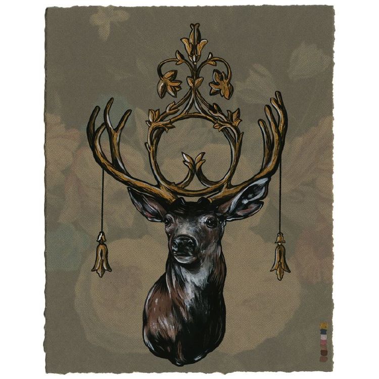 Untitled (Victorian Deer #2) by Steve Seeley