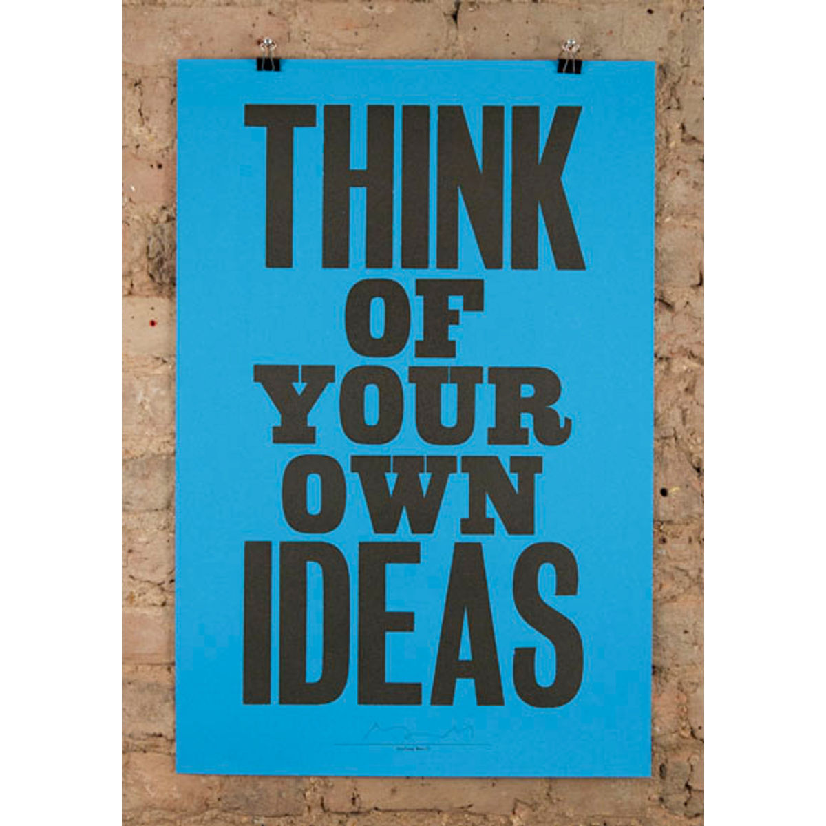 your own ideas