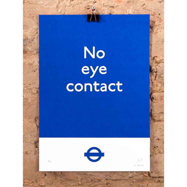 no eye contact - blue by Dr. D