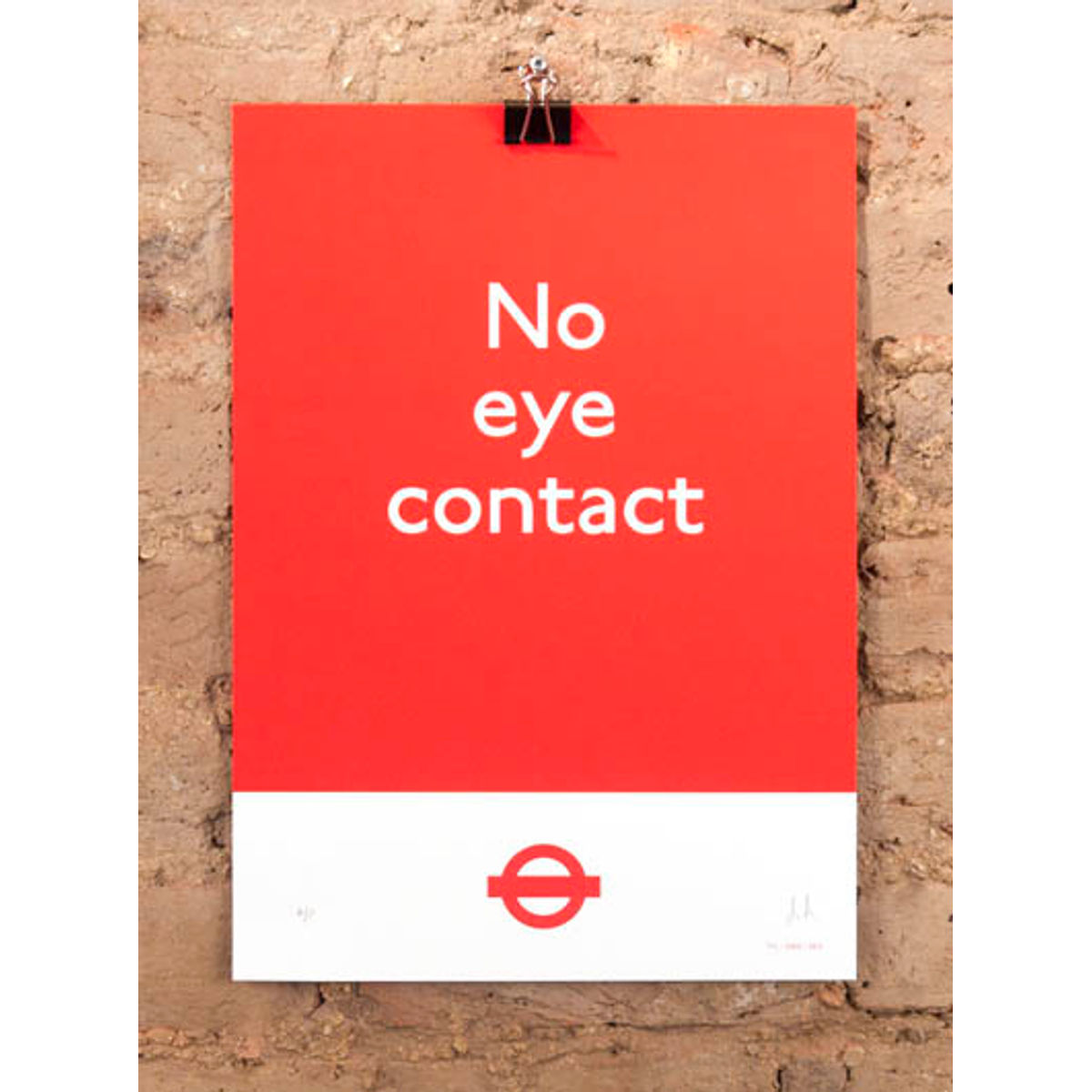 no eye contact - red