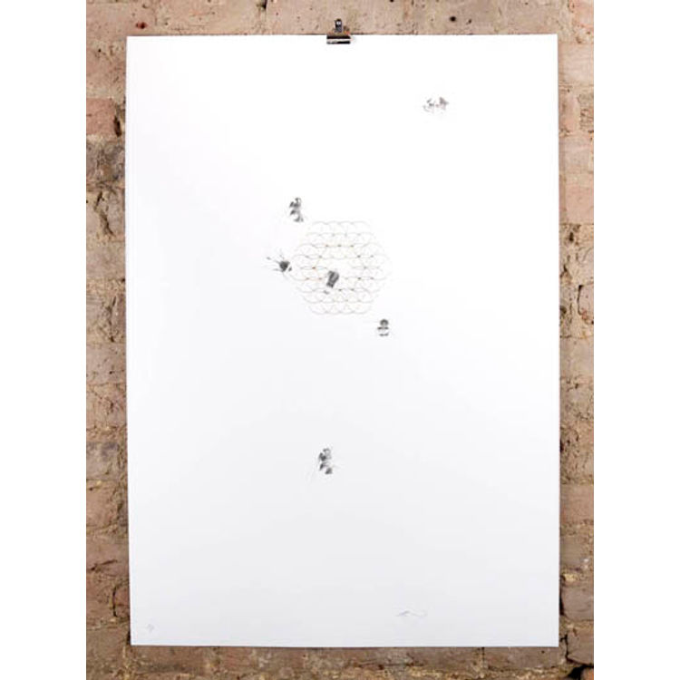 bee flower honey by Jessica Albarn