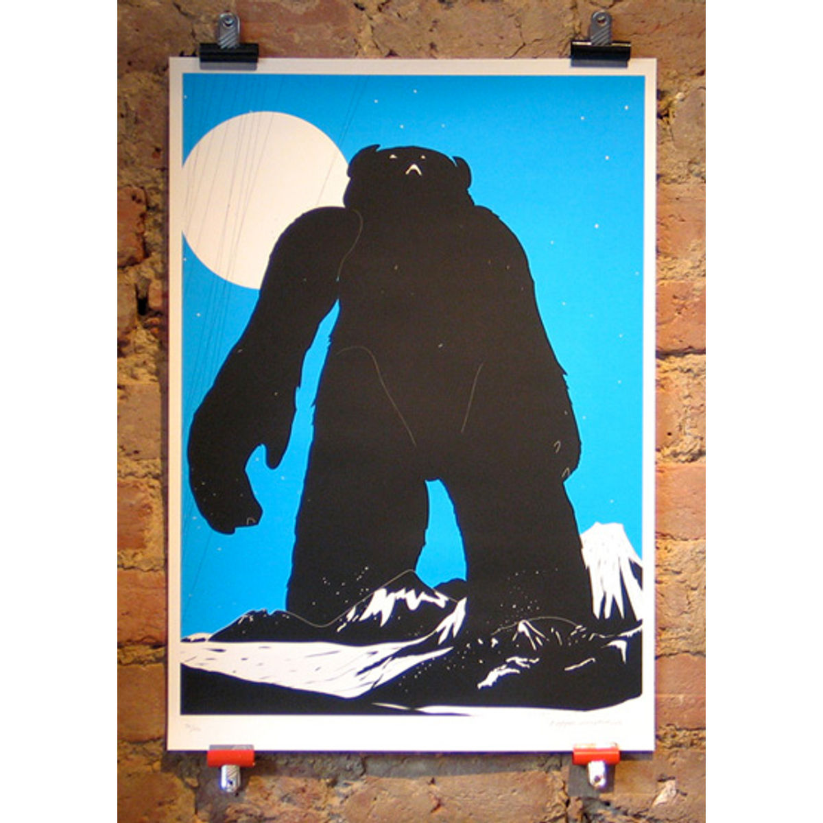 Yeti Over Mount Fuji - Blue
