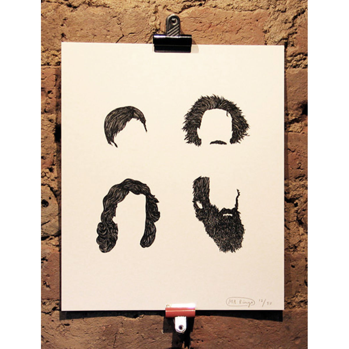 hair portraits - thinkers