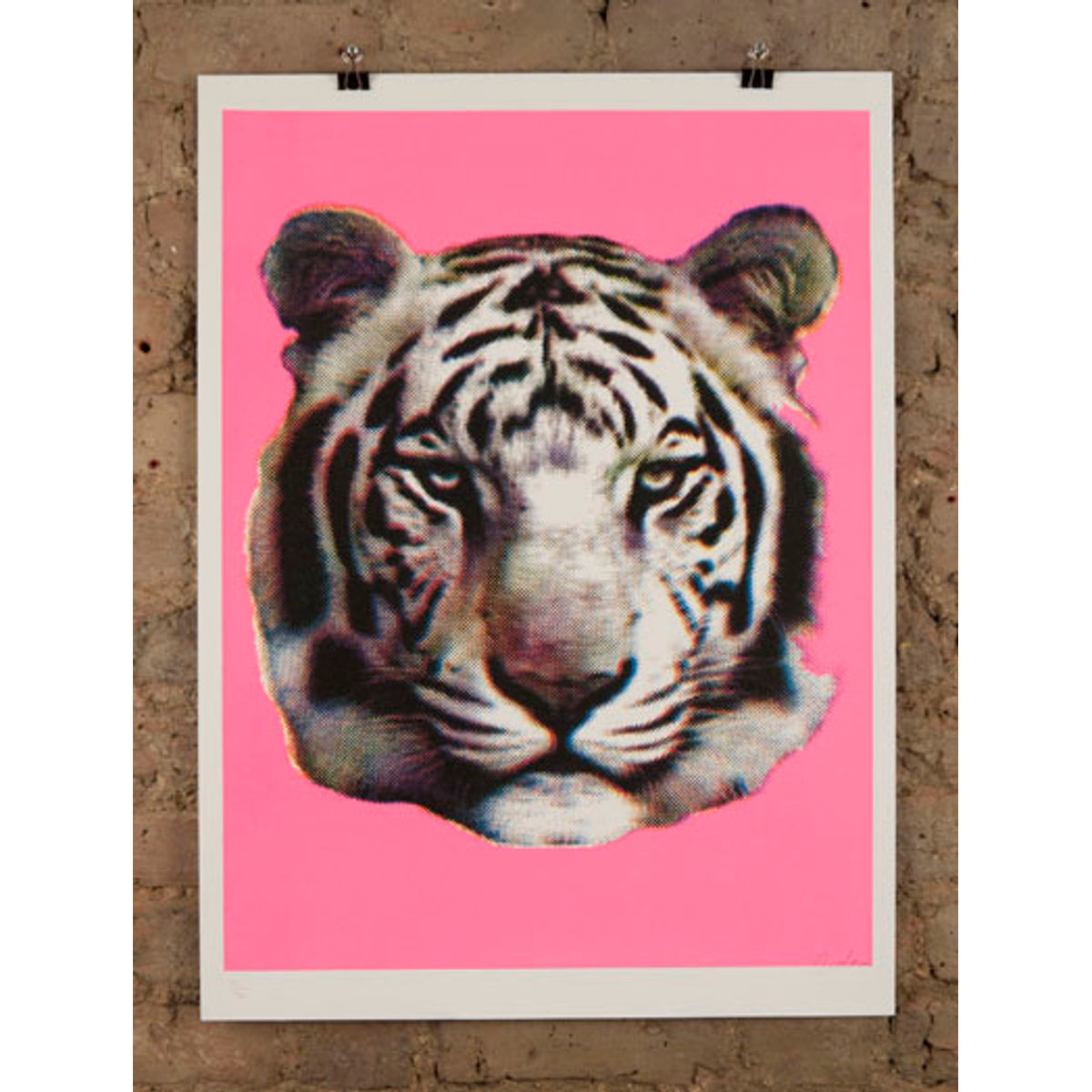 3d tiger pink