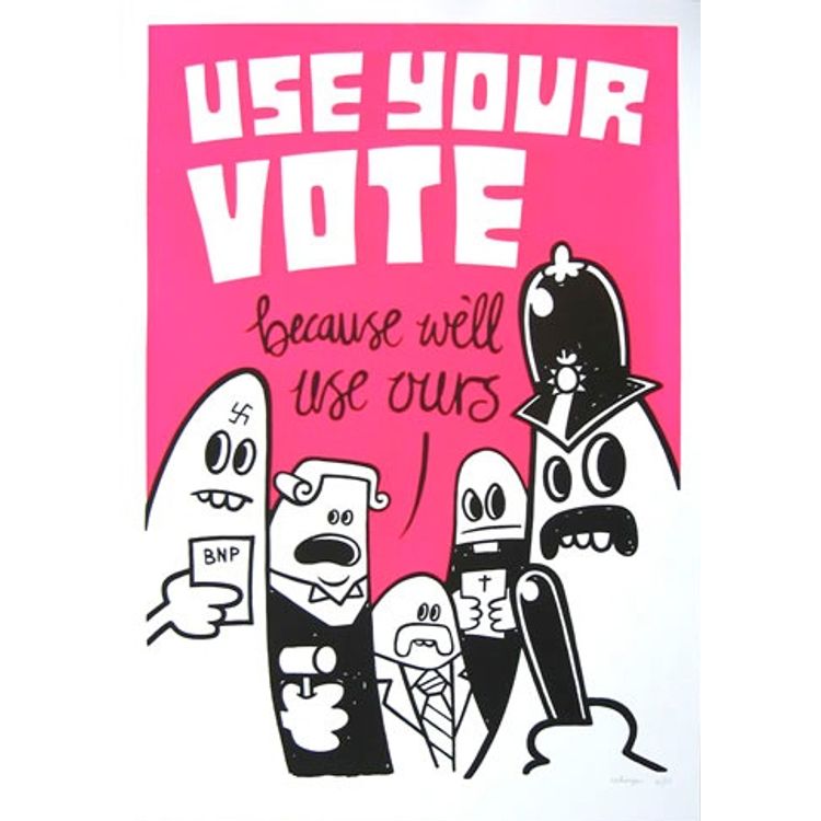 use your vote by Dave the Chimp