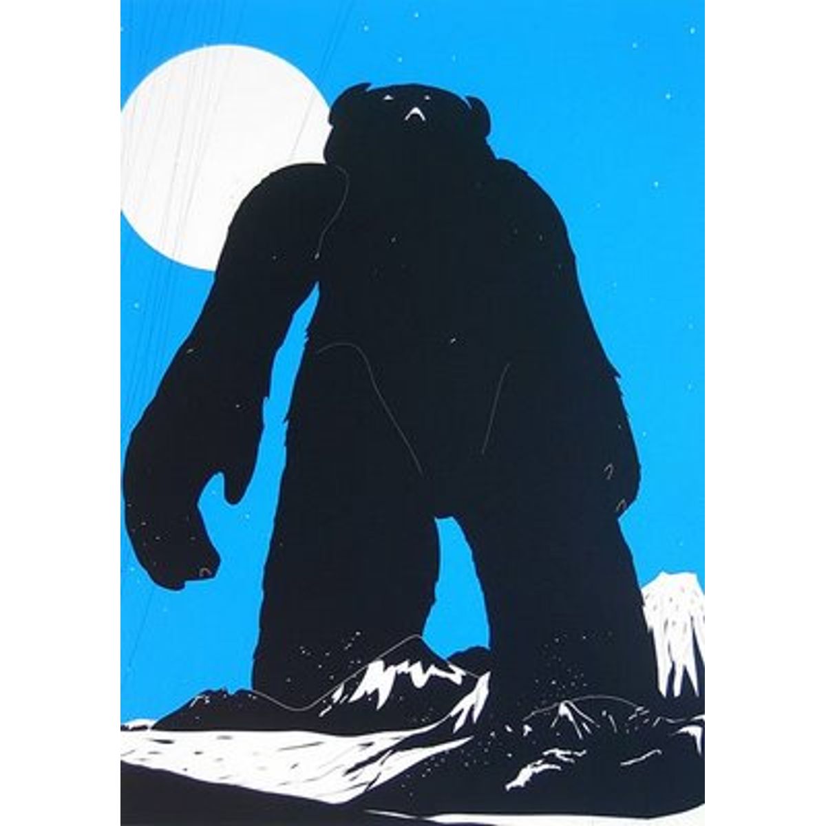 Yeti Over Mount Fuji - Blue
