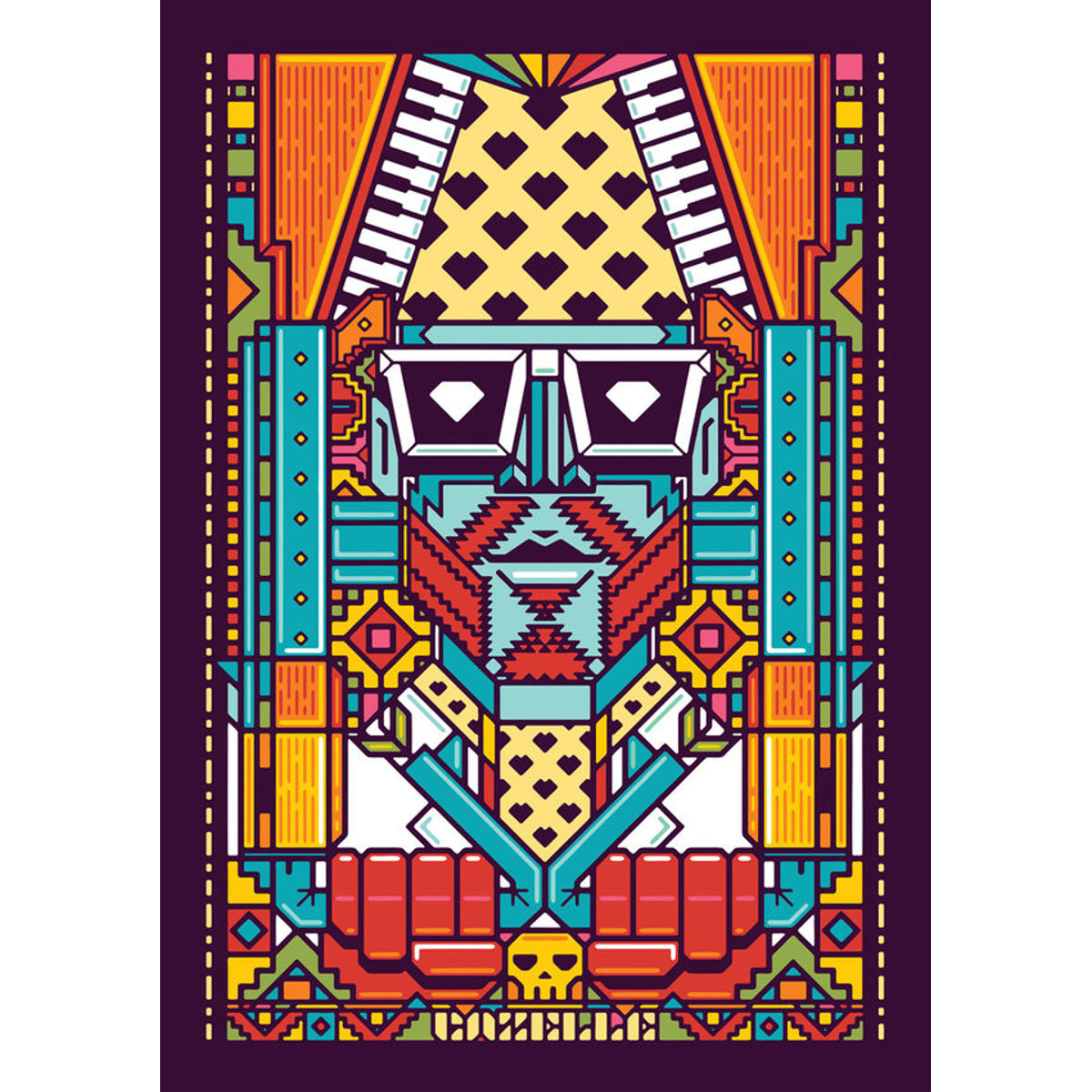 Gazelle Poster (Purple)