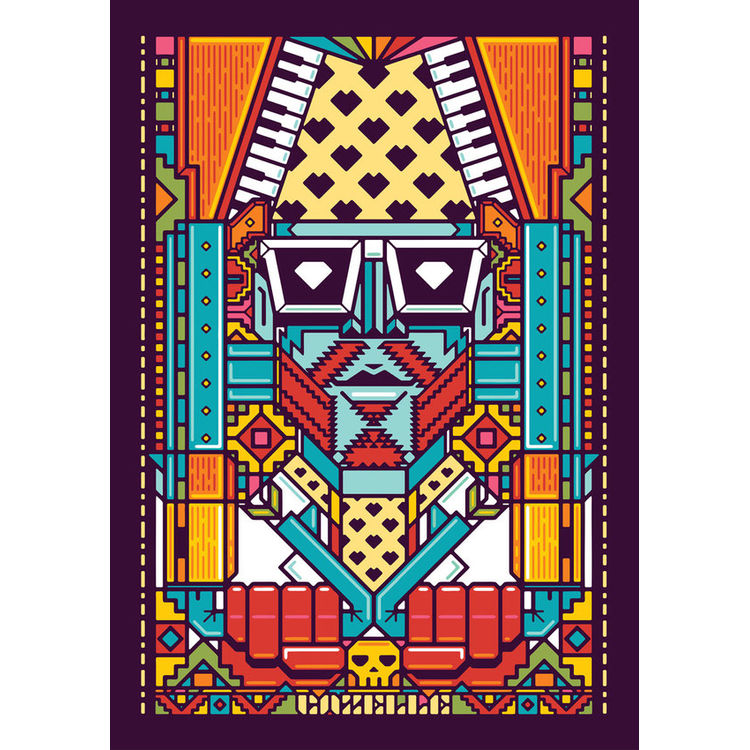 Gazelle Poster (Purple) by Kronk