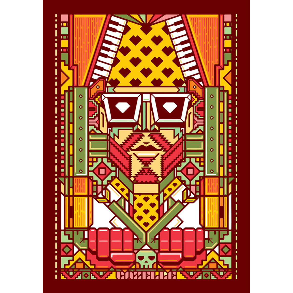 Gazelle Poster (Orange)