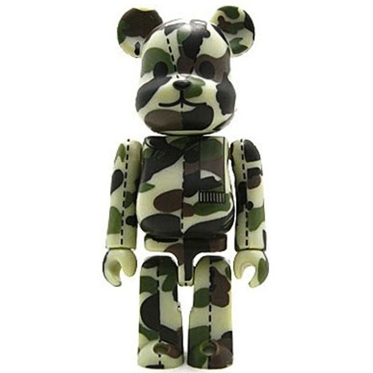 Bape Play Be@rbrick - Green Camo by BAPE (A Bathing Ape)