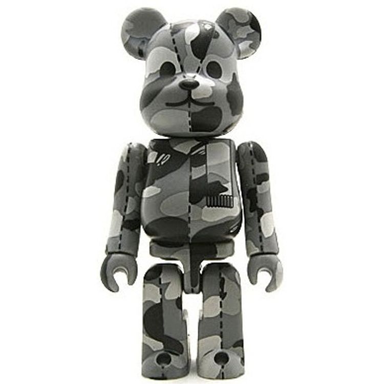 Bape Play Be@rbrick - Grey Camo by BAPE (A Bathing Ape)