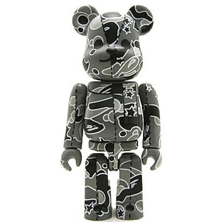 Bape Play Be@rbrick - Light Grey Camo by BAPE (A Bathing Ape)