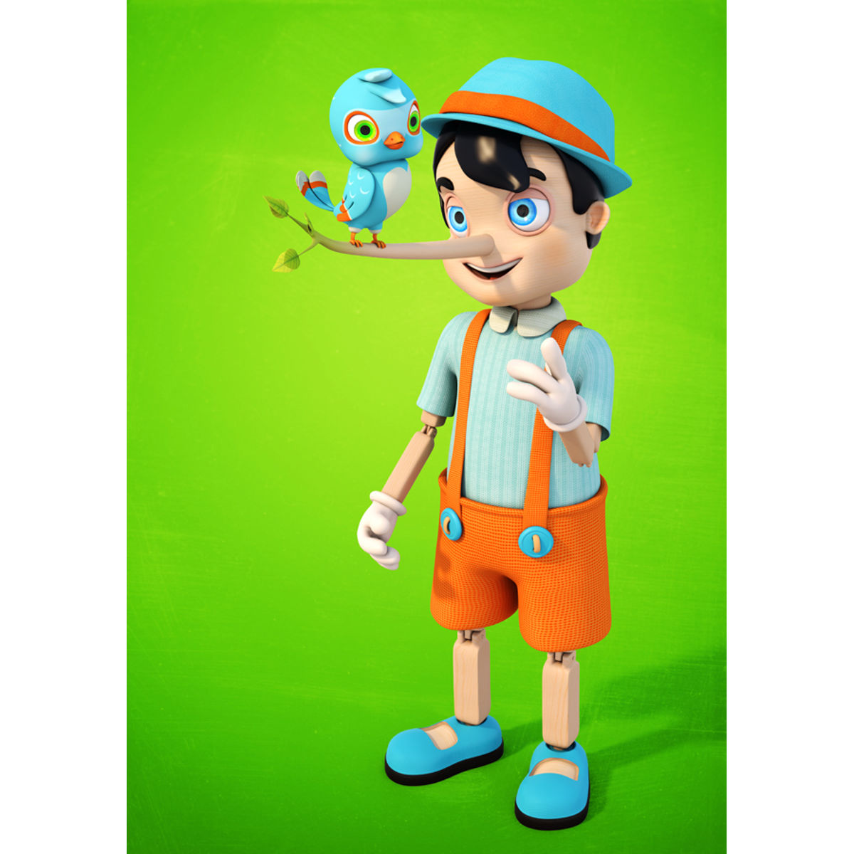 Pinocchio and Toby Blue