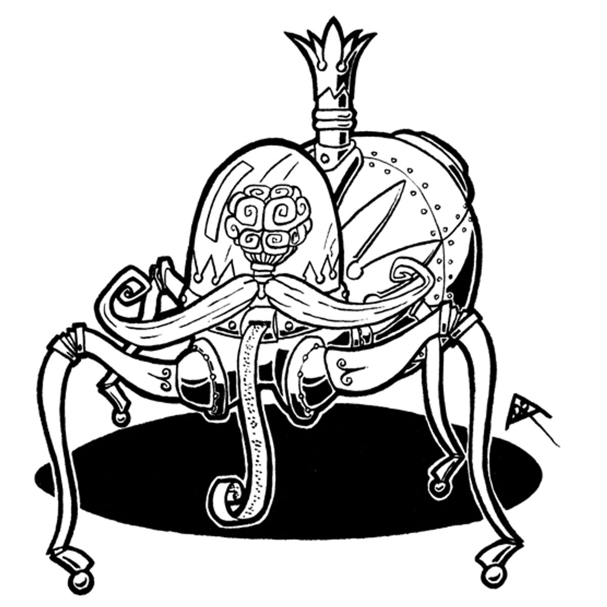 Humbert Threadneedle, Accountant - Ink Portrait