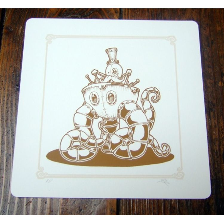Tentacled Walker Print by Doktor A