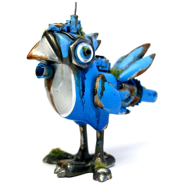 RAY the RoboBirdlett - Blue by Cris Rose