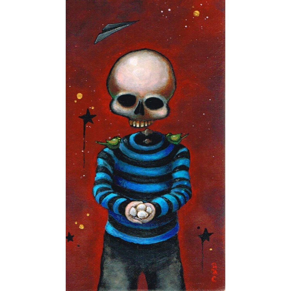Skeleton Boy with Eggs
