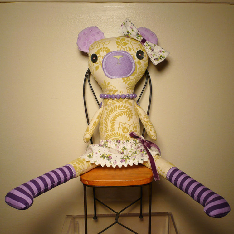 LuLu Bear by Tragic Stitches