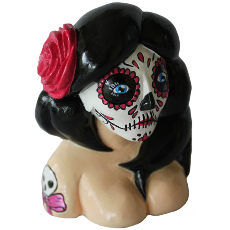 Calavera Girl - Black Hair by Double Haunt
