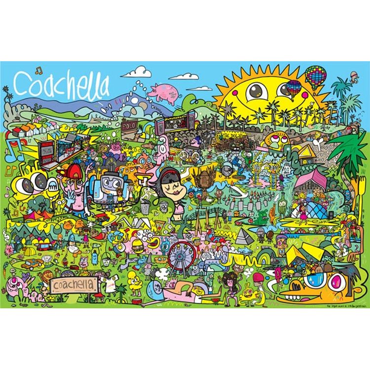 Coachella 2012 by Jon Burgerman