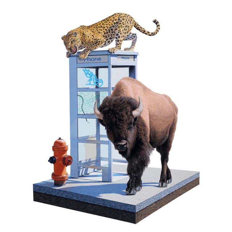 Tangled V by Josh Keyes