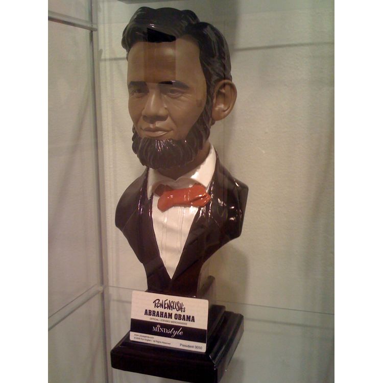 ABRAHAM OBAMA - ORIGINAL COLORS by Ron English