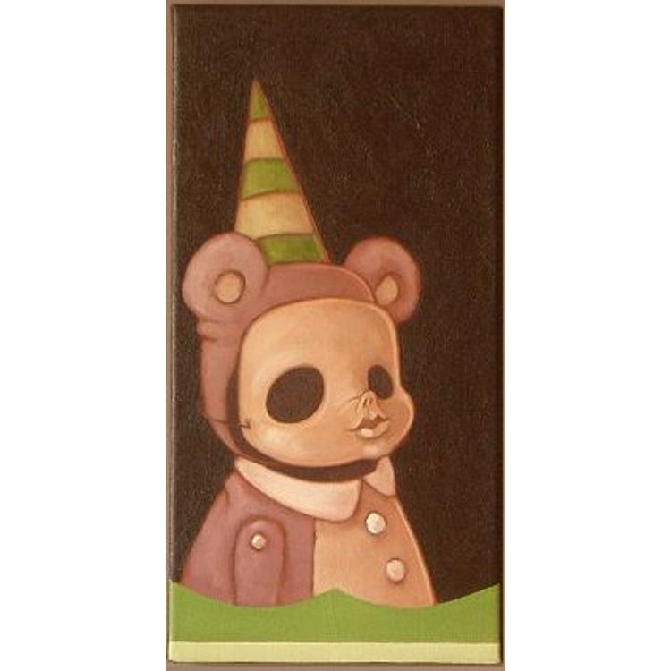 Empty bear suit w/ boy mask by Kathie Olivas