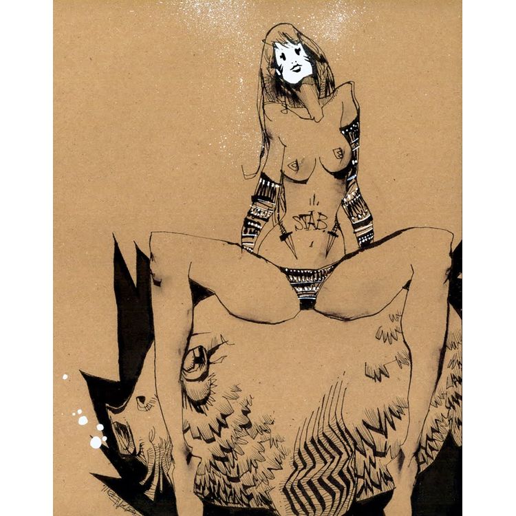 Stab (Aqua) by Jim Mahfood