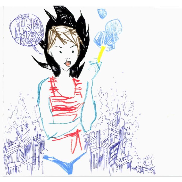 riots are awesome by Jim Mahfood