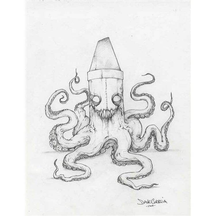 Color Ink Book Drawing #1 by Dave Correia