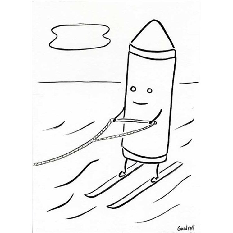 Color Ink Book Drawing #4 by Dan Goodsell
