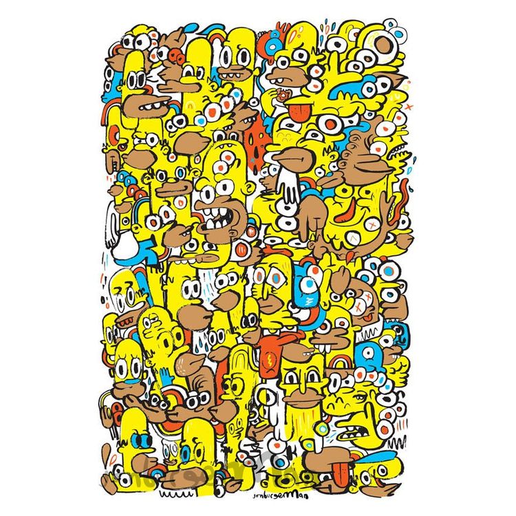 Homerogeneous by Jon Burgerman