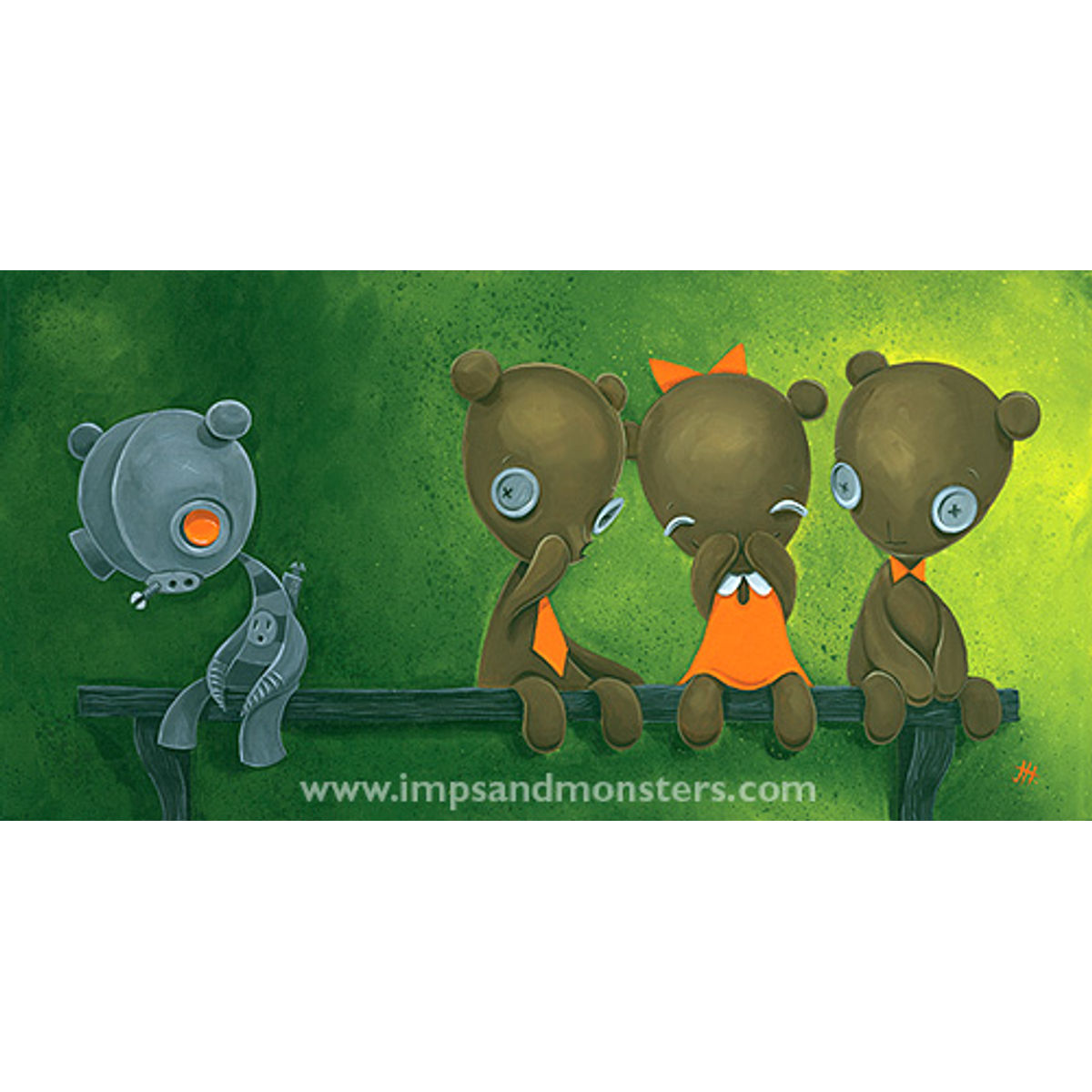 ROBOBEAR VS. THE CLIQUE (Print)