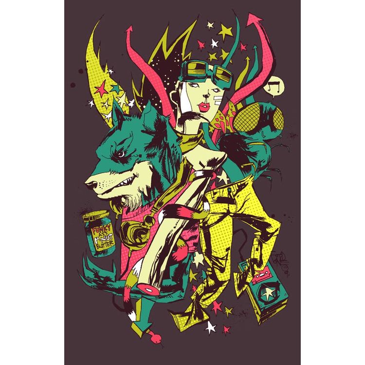 PB Wolf x Gary Wilson x James Pants by Jim Mahfood