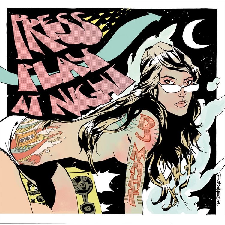 press play at night by Jim Mahfood