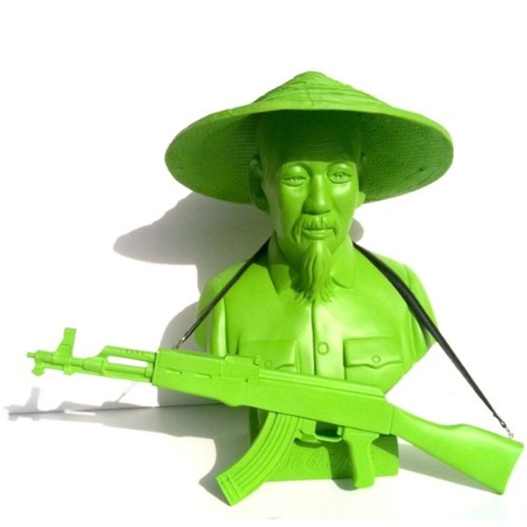 Ho Chi Minh Neon Green by Frank Kozik
