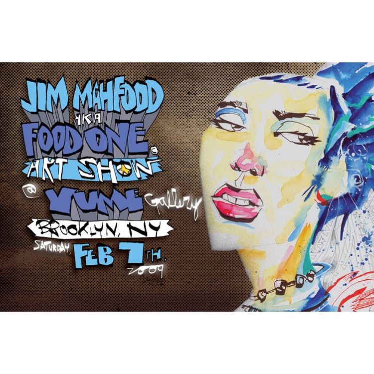 food one art show by Jim Mahfood
